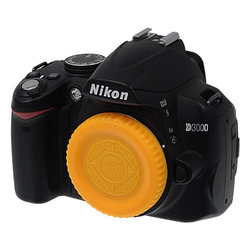 Fotodiox Yellow Designer Body Cap Compatible With Nikon F-Mount Cameras #TOP3