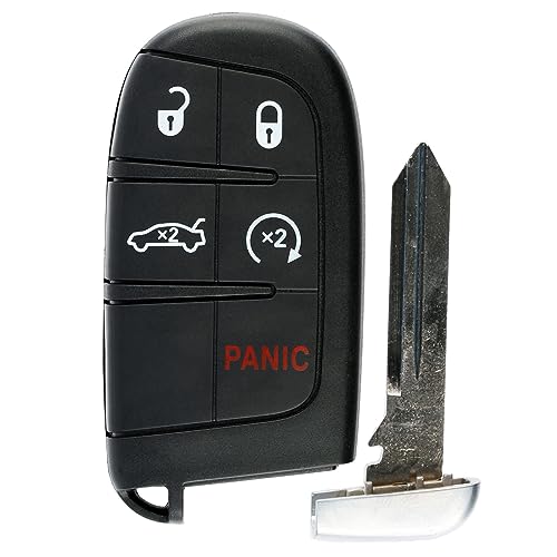 KeylessOption Keyless Entry Remote Starter Car Smart Key Fob for Dodge Durango Journey M3N-40821302