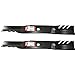 Set of 2, Longer Life Gator Fusion G5 3-In-1 Mulching Blades to Replace MTD Blades 742-0616, 942-0616, 742-04126 942-04312 Used on some 42" Decks, MTD, Cub Cadet, White, Wards, Yard Man, Troy Bilt.