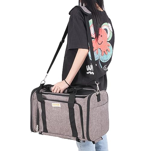 Vevor CAT CARRIER WITH WHEELS 25LBS Airline Approved Pet Carrier thumb #9