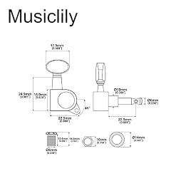 Musiclily Pro Mécaniques 6-en-ligne Scellées Bouton Forme ovale Côté Droite pour Fender Stratocaster Telecaster Guitare… - Les Beatles, Paul McCartney, John Lennon, RIngo Starr, George Harrison Musiclily Pro Mécaniques 6-en-ligne Scellées Bouton Forme ovale Côté Droite pour Fender Stratocaster Telecaster Guitare… – Image 2