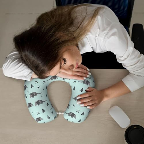 Almohada de viaje espuma viscoelástica tamaño único miniatura 7