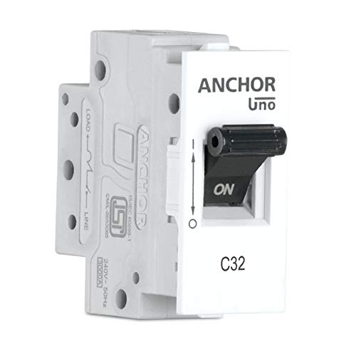 Anchor by Panasonic 98069 UNO Mini Modular 6 Ampere Single Pole C Curve MCB