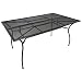 Produktbild Gartentisch 150x90x73cm dunkelgrau beschichtet aus Stahl Streckmetall