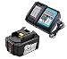 Produktbild FengBP® Für 5A 18V 5000mAh Akku Makita BL1850 B BL1830 B L1840B BL1815 BL1815N Li-Ion+Ladegerät DC18RC DC18RA