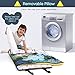 Toddler Nap Mat for Daycare Preschool: Kids Sleeping Bag with Pillow and Blanket for Boys Girls Kindergarten Prek Naptime Slumber Bag Easy Roll up Extra Thick Long Padded Dinosaur