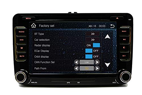 GPS Navigation Radio Bluetooth Touch Screen Plug and Play for VW Volkswagen Vehicles (Fits: Jetta 06-14, EOS 07-14, Caddy 10-14, Tiguan 09-14, Golf/GTI 03-14, CC 09-14, Passat 07-14) - Thumbnail 4