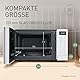 Panasonic NN-ST21QWEPG 20L Solo-Mikrowelle mit Drehteller, 800 W, automatisches Auftauen, 11 Automatikprogramme, LED-Anzeige, 5 Leistungsstufen, digitaler Timer, Weiß