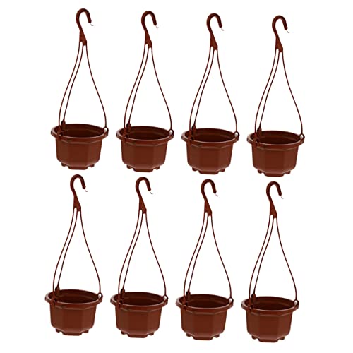 Gatuida 8juegos Planta Araña De Anís Estrellado Maceta Maceta Colgante para Jardín Interior Pequeña Cesta Colgante para Plantas De Exterior para De Interior