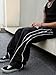 ZAFUL Mens Baggy Pants Y2K Contrast Piping Drawstring Sweatpants Fashion Unisex Oversized Cargo Pants for Men with Pockets 1-Black L