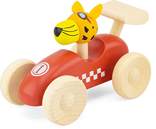 Coche de Carreras de Madera: Rojo Cover