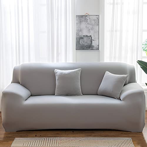 Housse de canapé extensible : protégez durablement votre fauteuil gris - 2