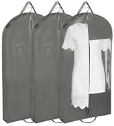 Stykontin Garment Bags for Hanging Clothes with 4" Gussetes, Suit Cover for Clothes,Coats,Fur coa...