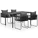 Produktbild Tidyard- Garten-Essgruppe 9-TLG. Gartengruppe Poly Rattan Gartenmöbel Set Gartenstuhl Terrassenstuhl Tisch und Stuhl Set Gartentisch und Gartenstühle