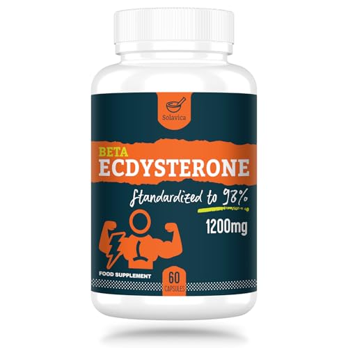 Solavica Beta Ecdysterone Supplement 1200mg - 60 Capsules