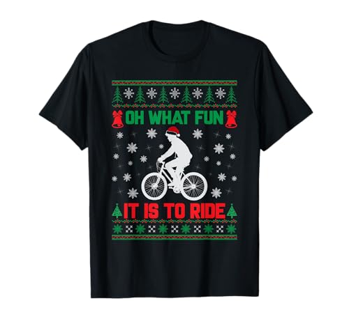 Mountain Bike Christmas Ugly Sweater Funny Biking T-Shirt
