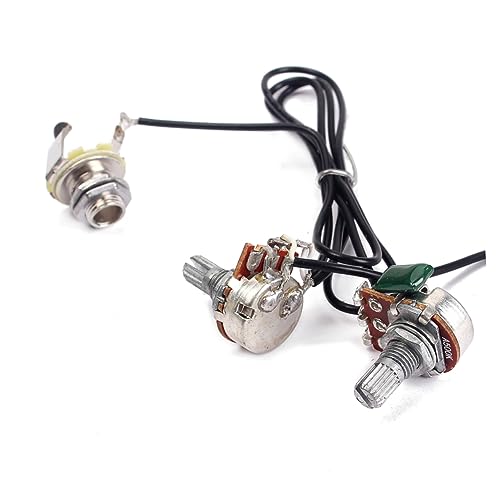 SAFIGLE Pastilla De 6 Cuerdas Soundhole Precableada Para Guitarra Eléctrica Con Control De Volumen Y...