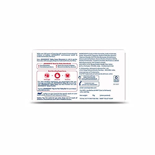 Image of Johnson & Johnson Blossoms Soap (75G) (Pack Of 3)