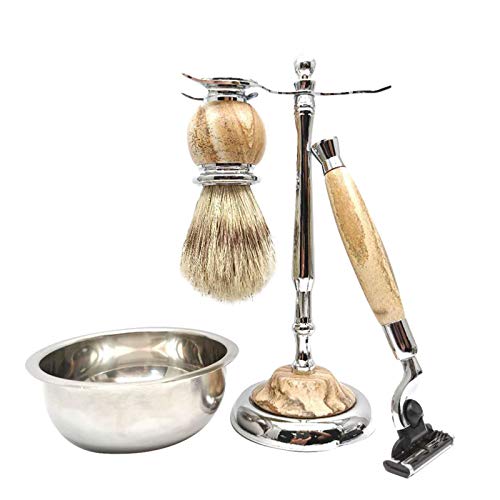 G castle Luxury Shave Kit for Men shaving set with pure stone boar hair pig hair mens grooming shaving kit for men