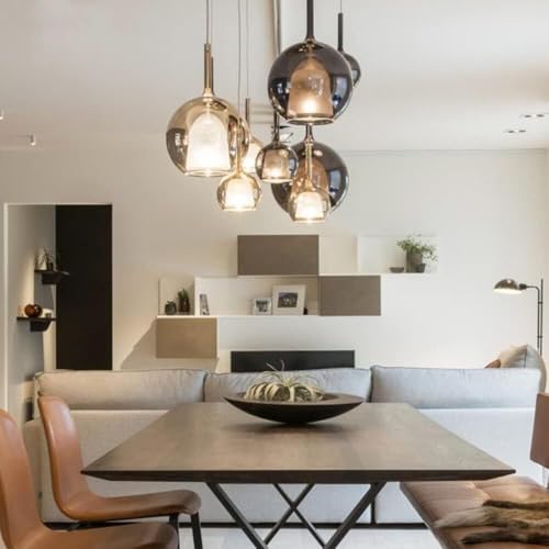 Lámpara colgante G9 de cristal moderna para techo interior ajustable 3