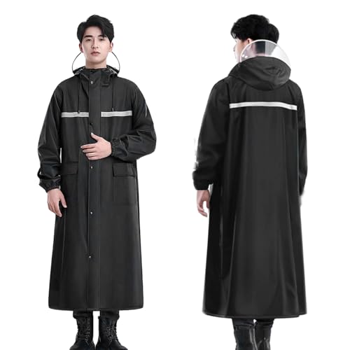 [Formemory] レインコート メンズ レインポンチョ 雨具リュック対応 軽量 ロング丈 携帯便利 釣り 登山 ハイキング 防風 豪雨対策 丈夫 撥水 自転車 防水ポケット 大人 メンズ カッパ自転車 通勤 通学 雨合羽 梅雨対策 2色