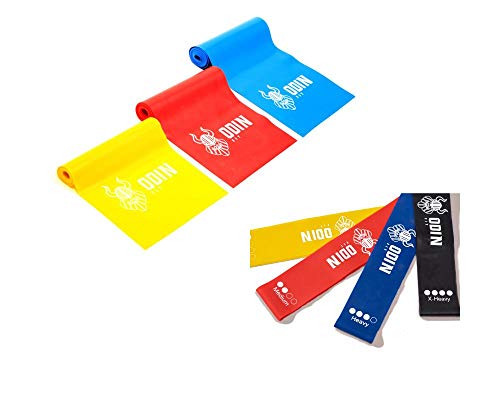 Kit Mini Bands 4intensidades Faixas Elásticas Thera Odin Fit