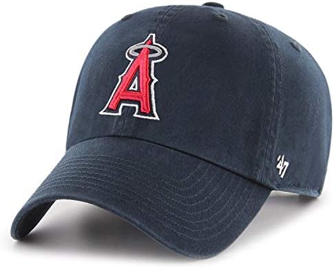 MLB Los Angeles Angels Men's Clean Up Cap, Navy