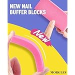 MORGLES Nail File and Buffer Blocks with Nail Care Kit, 13 Pcs Manicure Kit for Women with Milk and Honey Cuticle Oil and Cuticle Trimmer Set - Image 3