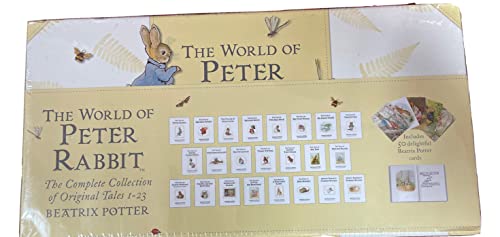 The World of Peter Rabbit Complete Collection of Original Tales 1-23 Boxed Gift Set with 50 Beatrix Potter Cards.