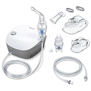 Beurer IH 18 Inhalator met Compressor-Persluchttechnologie, 16 x 15,5 x 8,4 cm