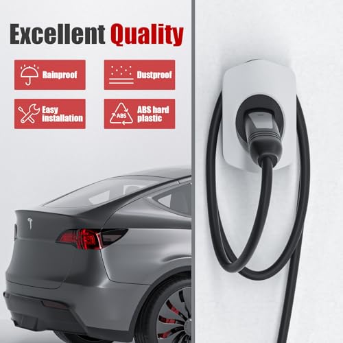 Support de chargeur Tesla mural pour éviter les câbles emmêlés au sol et protéger la buse - 2