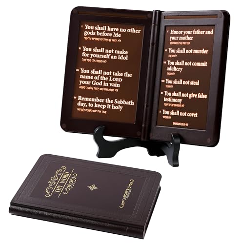 Image of mamre Bible Verses Lamp, The Old Testament Display Light - Thy Word is a lamp Unto My feet, and a Light Unto My Path. - Exodus 20:1-17 The Ten Commandments, Religious Inspirational Gift