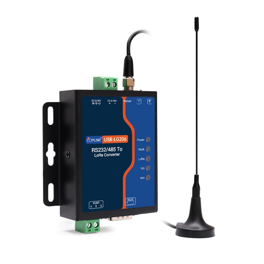 Convertisseur RS232/485 vers LoRa P vers P, P-vers multipoint, point à passerelle jusqu'à 6 km réseau relais modem LoRa USR-LG206