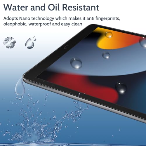 Image of IPROKKO 2 Pack Anti Blue Light Screen Protector Compatible with iPad 9 /8 /7 Generation (10.2-Inch, 2021 /2020 /2019 Model),iPad 10.2 Inch HD Clarity iPad Matte Eyes Protection, Anti Glare and Bubble Free