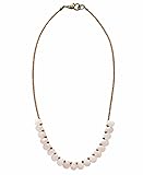 Natural Stone Beaded Gemstone Necklace, Colorful Boho Bead Choker, Freshwater Pearl, Amethyst, Jasper, Turquoise, Lapis Lazuli, Black Onyx, Blue Topaz (Rose Quartz)