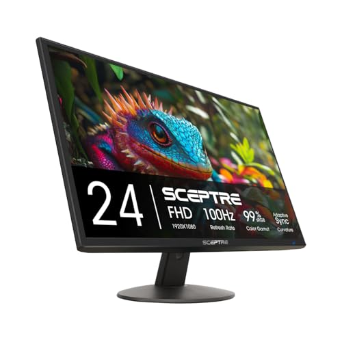 Sceptre New 24-inch Gaming Monitor 100Hz HDMI x2 Build-in Speakers 2025