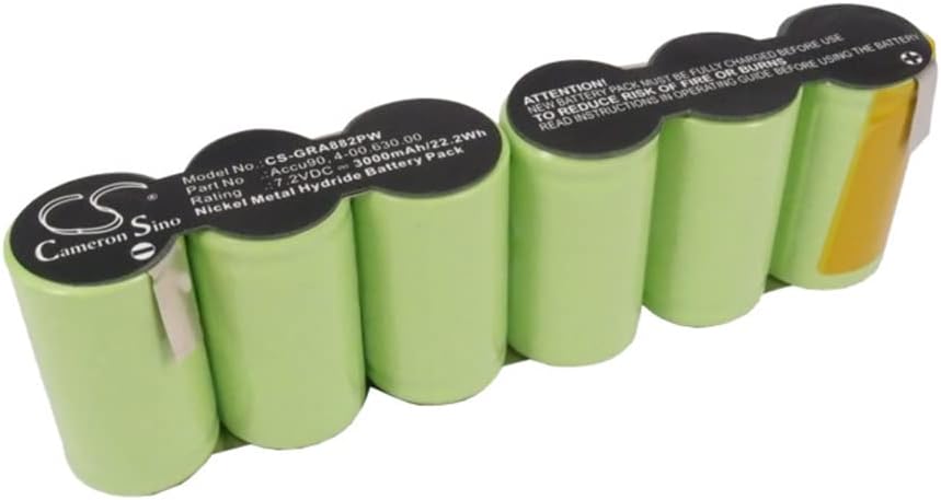 Cameron Sino 3000 mAh / 22.2 Wh Replacement Battery for Gardena 8804, 8820, Garden Shears, Lawn Shears 4-00.630.00, Accu90