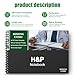 Medical History and Physical Notebook, 100 Complete H&P templates with 1 Reference Sheet for Medicine - Ideal for Medical Students,Practicing Nurses NP, and Assistant Physicians PA