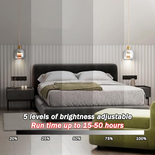 Vimhou 2 Pcs Battery Operated Pendant Light,Battery Ceiling Light thumb #3