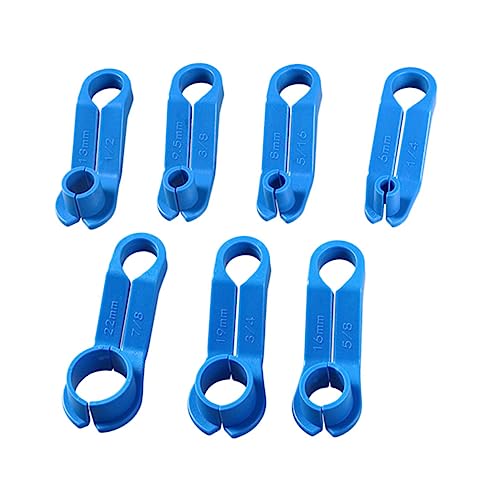 SOESFOUFU 7Pcs Fuel Line Disconnect Tool Kit Versatile Remover for Quick Disconnect Couplings for Automotive Repairs and Maintenance Angled Handles for Tight Spaces