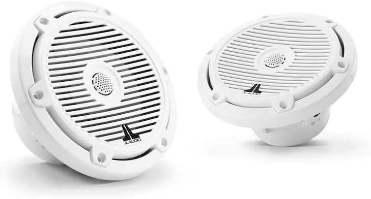 JL Audio M3 Series 6.5" Marine Coaxial Speakers w/Gloss White Classic Grilles - M3-650X-C-Gw [010-03060-00]