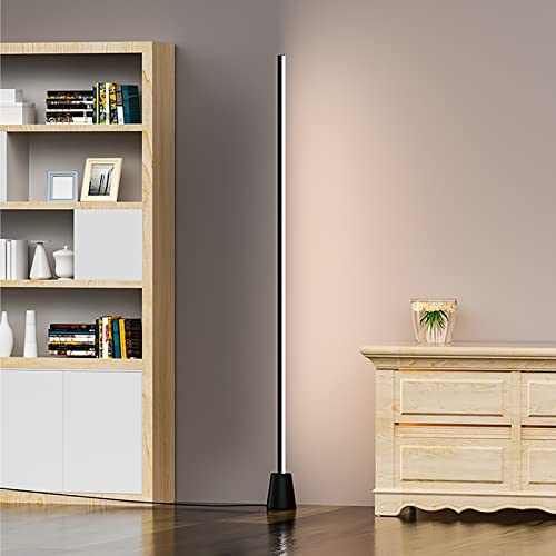 Lámpara de pie metálica regulable con luz LED de brillo variable del 10% al 100% para casa
