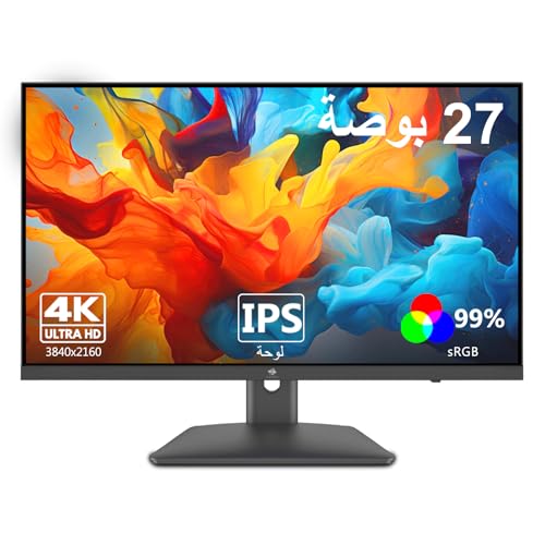 Z-Edge U27P4K 27-inch Gaming Monitor Ultra HD 4K 60Hz Refresh Rate 3840x2160 IPS LED Monitor 300 cd/m HDMIx2+DPx2 FreeSync Technology