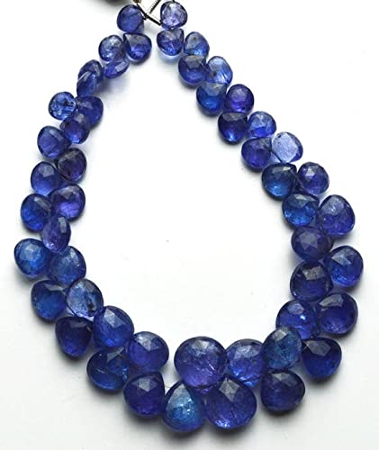 Tanzanite naturelle en cœur facetté 6-11.5mm pour création bijoux haut de gamme