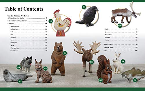 Whittling Flat-Plane Animals: 15 Projects to Carve with Just One Knife (Fox Chapel Publishing) Easy Woodcarving Designs for Reindeer, Bears, Ravens, Hares, and More; Beginner to Intermediate Projects - Image 9