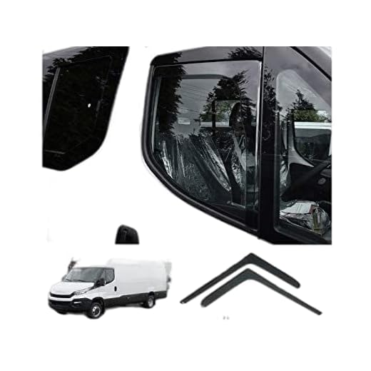 2x Deflectores de Aire 2x IVECO Daily 6 VI Gen 2014+ Derivabrisas ajuste interior protección sol lluvia nieve viento