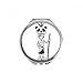Egypt Mummy Horus Panda Hat Hand Compact Mirror Round Portable Pocket Glass