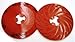 10/Pk 3M Disc Pad Face Plate Ribbed 81728 9 Inch Extra Hard Red // 7000144145