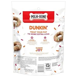 Milk-Bone Limited Edition Dunkin' Vanilla Glaze Flavor Biscuit Dog Treats, 8 Ounce Milk Bone Limited Edition Dunkin Vanilla Glaze Flavor Biscuit Dog Treats 8 Ounce