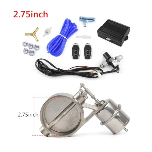 Silencieux ensemble soupapes commande d'échappement 2,75" pour moduler le bruit